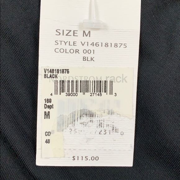 Vince Black V-Neck Tee - Picture 4 of 5